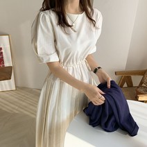리앙 셔링 주름 플리츠 기계주름 치마 반팔 꾸안꾸 원피스 여친룩 데이트룩 오피스룩