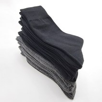 인정상회 신사양말 정장양말 긴목 고급 두꺼운 장목 검정 회색 무지 10켤레