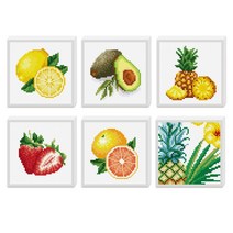 데코비즈 액자일체형 보석십자수150 52종, C01레몬