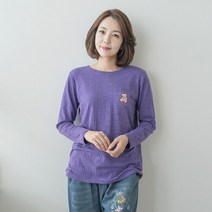엄마옷 마담4060 포켓곰돌이티셔츠-RATE303011-