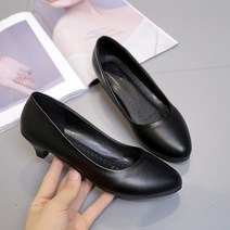 다잇템 여자 가성비 낮은굽 펌프스 들러리룩 구두