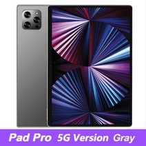 테블릿 케이스 글로벌 버전 패드 프로 태블릿 스냅드래곤 870 10 인치 HD 안드로이드 12GB 8800mAh 5G 네트, 02 12GB 512GB, 02 Gray