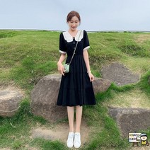 카작녀원피스 드레스 a라인 하객패션 냉장고원피스 오피스 쉬폰 결혼식 루즈핏