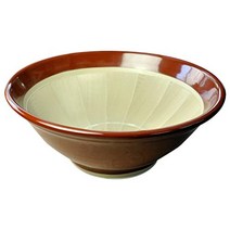Motoju Ceramics Co. Ltd. Iwami ware mortar No. 7 (22 cm in diameter with non-slip) Reddish brown, 1개