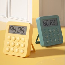 디지털 타이머 냉장고자석 시간 요리 음식 조리용 주방용 타이머, §옐로우‡