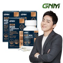 GNM 뼈건강 연골 관절엔 MSM 글루코사민 비타민D 60정 x 3병 / 엠에스엠, 1) 관절엔 MSM 3병