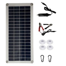 12V 태양 전지 패널 키트 435*200mm 컨트롤러 포함 실제 전원 10W 전화 RV 자동차 MP3 패드 충전기 야외 배, 02 Panel Set