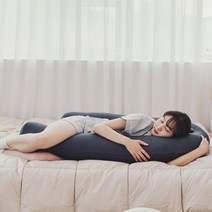 편안한 U자형 바디필로우 레그필로우 숙면 쿠션 임산부 선물용 꿀잠 새우잠 베개 롱베개, 레드
