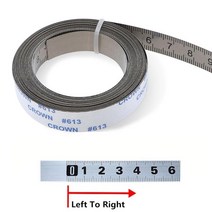 1-5m 테이프 측정 목공 자체 접착 측정 테이프 연귀 트랙 미터법 눈금자 정밀 테이블 톱 측정 도구, 유형 2 왼쪽에서 오른쪽으로, 1m