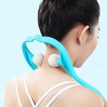 빼다 골프공 목 어깨 척추 짜릿한 셀프 지압 마사지 안마기, 핑크, 1개
