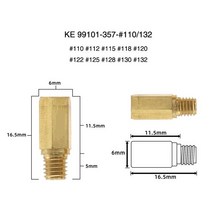Alconstar-오토바이 카뷰레터 메인 제트 노즐 키트 Keihin FCR OKO KOSO PE PWK 육각형 오토바이 10 피스, A-03