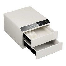 서랍형금고 블루투스 지문인식 금고 귀중품 보관함, 핑크