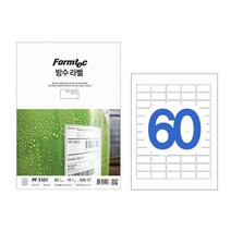 폼텍 방수용라벨 PP-3101 PP-3102 PP-3107 10매, PP-3101(60칸)