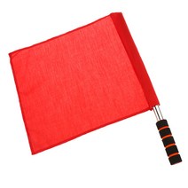 일반 Linesman 깃발 축구 축구 럭비 하키 육상 경기 심판 깃발, 설명, 레드