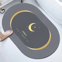 5세대 빨아쓰는 소프트 규조토 발매트 말랑 세척 미끄럼방지 대형 욕실화장실 흡수하족 규조토발매트 베스트12 사은품과 4시출발, 9.소프트 초승달