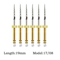 온장고 음료온장고COXO 6 개/상자 콘센트 치과 니켈 티타늄 열 활성화 근관 파일 Endodontic 회전하는 재료, 02 19mm 17 08
