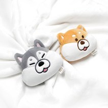 손난로 인형 핫팩 모찌 타운 미니 어린이 캐릭터 충전식 전자레인지 재사용 사무실 휴대용 손날로 힐링, 얼굴형 시바, 1개