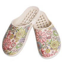 꽃무늬 욕실화 앞막힌 슬리퍼 화장실 물빠짐 가벼운 튼튼한 베란다 다용도 목욕탕