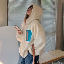 코키코키 / 폴네티 양털 후드점퍼 후리스 캐주얼 데일리