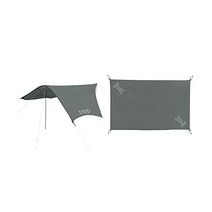 DOD (디오디) 라이더즈 컴포트 타프 투어링 사양 컴팩트 수납 361564, Black, Riders Comfort Tarp + Grand Se, 검은색