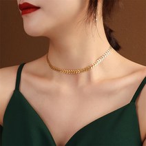 이삭 체인 백경정 동일타입 남성불 퇴색 보리 쇄골 원석목걸이, 기본
