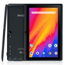 드래곤 터치 Dragon Touch 2021년 7.0 안드로이드 9.0 Wi-Fi 멀티미디어 태블릿 PC, 검정, Y88X PRO
