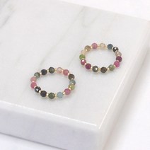 [비투쥬얼리] AA+ 멀티 토르말린 투어멀린 천연석 원석 밴딩 반지 / 팔찌