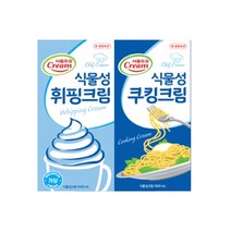 서울우유 휘핑크림 식물성휘핑 쿠킹크림 1000ML 와플 파스타 가스휘핑기 가당휘핑, 식물성 휘핑크림 1000ml