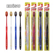 일본 Ebisu 에비스 프리미엄 칫솔 8종류 3개세트 잇몸 케어 광폭 어금니 부드러운 칫솔, 61호 부드러운모 3개