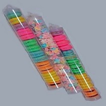 [MNP] 마카롱 머랭쿠키 포장용 빼빼로 막대과자 DIY선물용 투명통 PC투명관 6 x 40cm 1개/10개/100개, 블랙, 1개