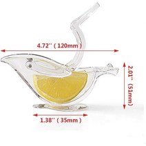 레몬즙짜기 스퀴저 레몬짜는기구 레몬 과즙 클립 아크릴 수동 슬라이스 압착기 투명 새 과일 기 홈 주방, [01] lemon squeezer