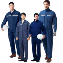 KSK 춘추 청지작업복 청작업복 용접용 작업복 용접복 상하세트 일체형 작업복, KSK A-4(상의+하의), 2XL(105)