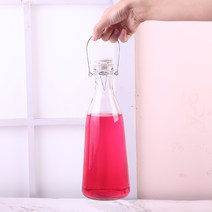 JUSEN 과일 술병 청매 담그다 유리병 빈 술병 오디 체리 창의 담그다 용기 청매 담그다 빈 병 맞춤형 매실청용기, 한 근에 500ml를 담다