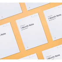 thinkstep 1 Month Note A4 싱크스텝 1개월 노트 A4(1개월분), 6개