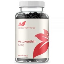 ClearFormulas 아스타잔틴 10mg 180 소프트젤 최대 강도 아스타잔틴 보충제, 1개, 180정