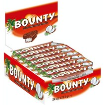 Bounty 바운티 퓨어 다크 코코넛 초콜릿바 스틱 57g 24팩