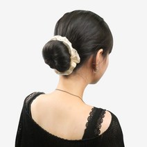 3초 똥머리 밴드 스틱 올림 당고 머리 끈 여성 헤어핀 승무원 가채, 06호 내추럴 브라운