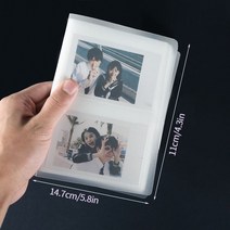 인생네컷앨범 초음파앨범 성장앨범 본식사진 웨딩포토북 80 포켓 사진 앨범 인스탁스 미니 저장 용 3 인치 투명 포토카드 홀더 책 이름 카드 수집, [01] 80pocket photo album
