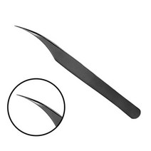 비투스 속눈썹핀셋 메탈블랙 MCS-18, L Shape(MCS-19)