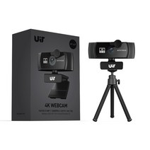 UIT-24F 4K 웹캠 4K UHD 웹카메라 삼각대 포함