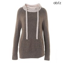 에이비플러스 ab.f.z 후드 배색 사선 포켓 니트 (AFU4QW94A)