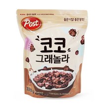 위너리스 POST 코코그래놀라 씨리얼 아침대용 초코시리얼 간식, 코코 그래놀라320g 2개