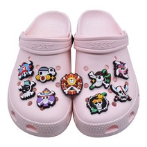 원피스 ONE PIECE 해적단 깃발 마크 문양 캐릭터 신발 파츠, 10.브룩2