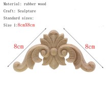 홈 오피스 조각 장식 인테리어 1pc 독특한 천연 꽃 나무 나무 인형 공예 코너 프레임, 2-8cmx8cm