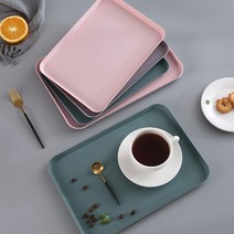 파스텔 직사각 푸드 트레이, 대 그레이