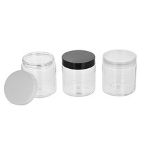 [허브스프레이] PET 크림용기 20g 30g 40g 50g 100g 150g 200g 250g DIY 소분 용기 슬라임통, 250g투명 투명캡