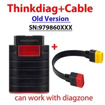 OBD2 스캐너 고장진단 차량용 진단기 thinkcar 이전 버전 thinkdiag 전체 소프트웨어 obd2 automotiv tpms 진단 도구 15 reset ecu 100, 씨엔, 노란색