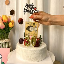 차렌시아 돈 나오는 반전케이크 만들기 DIY용품, 소형(리뉴얼)4번토퍼