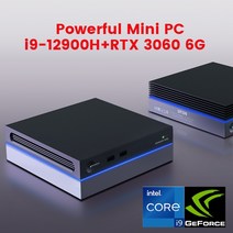 히어로박스 미니 PC 데스크탑 Topton-미니 게이밍 PC i9 12900H NVIDIA RTX3060 6G 썬더볼트 4 2 * DDR4 NV, 03 i7-12700H GTX1060 4G_03 UK, 08 64GB DDR4 2TB NVMe