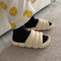 1+1 층간소음방지 무중력 실내화 거실 구름슬리퍼 임산부 사무실 실내용 푹신한 슬리퍼 집, 블루